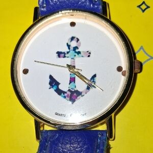 Blue Anchor Design Watch
